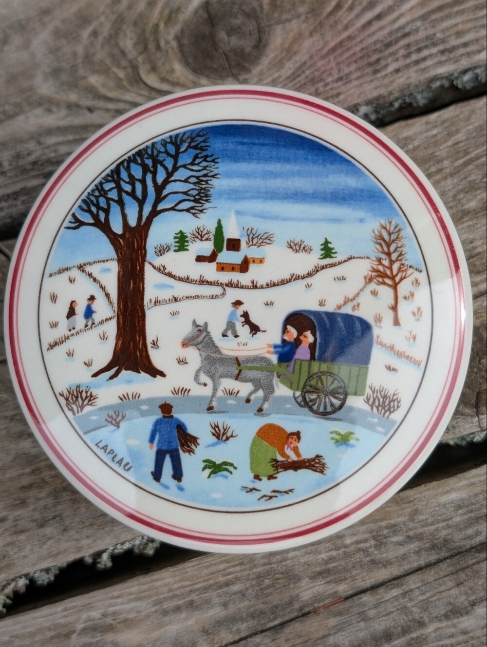 Villeroy & Boch Naif Christmas Lidded Trinket Box Dish Laplau Luxembourg